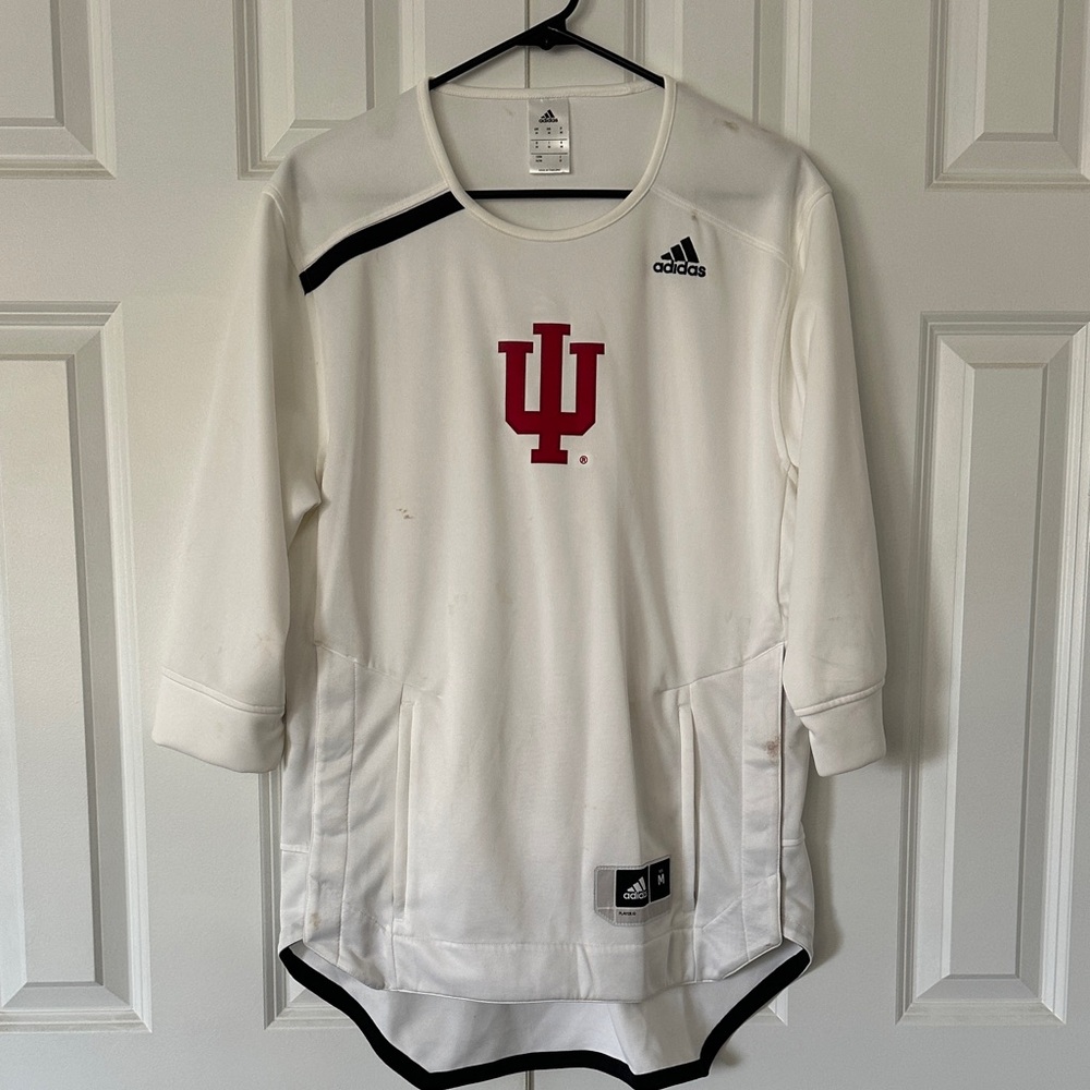 Adidas White and Black Jersey with Red Logo